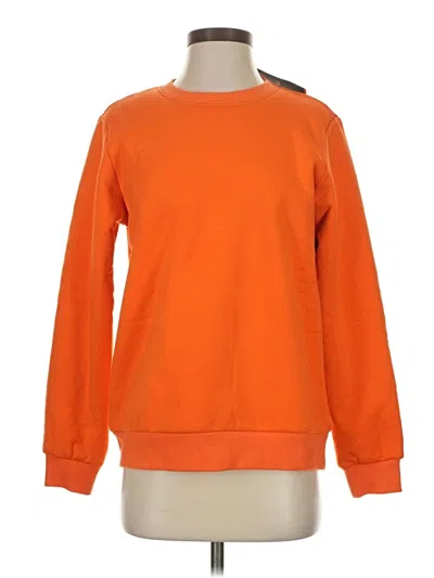 Pre-owned Assorted Brands Sweatshirt In Orange