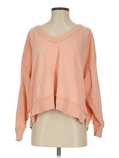 Pre-owned Assorted Brands Sweatshirt In Orange