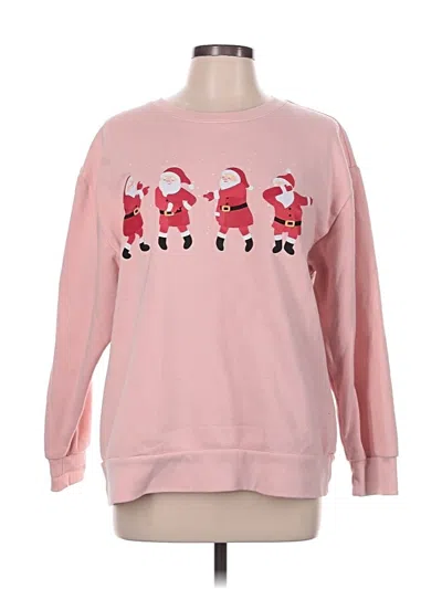 Pre-owned Assorted Brands Sweatshirt In Pink