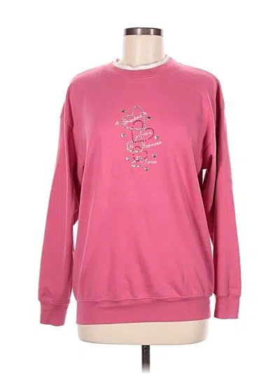 Pre-owned Assorted Brands Sweatshirt In Pink