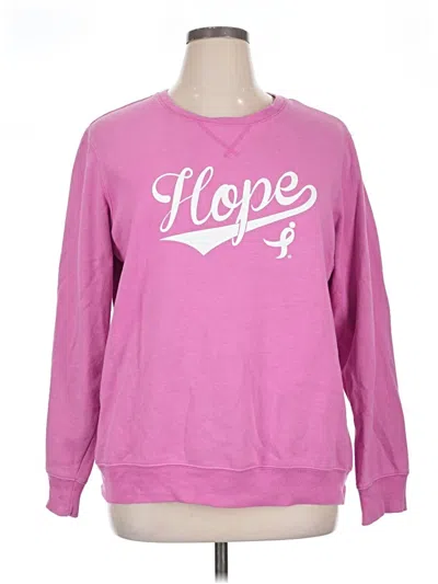 Pre-owned Assorted Brands Sweatshirt In Pink