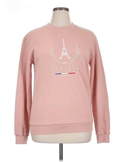 Pre-owned Assorted Brands Sweatshirt In Pink