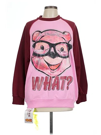 Pre-owned Assorted Brands Sweatshirt In Pink
