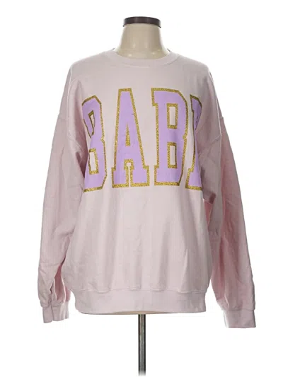 Pre-owned Assorted Brands Sweatshirt In Pink