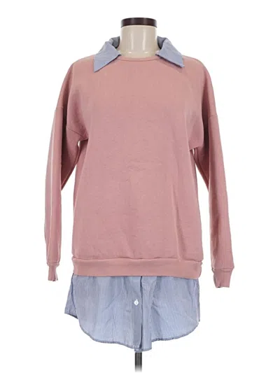 Pre-owned Assorted Brands Sweatshirt In Pink