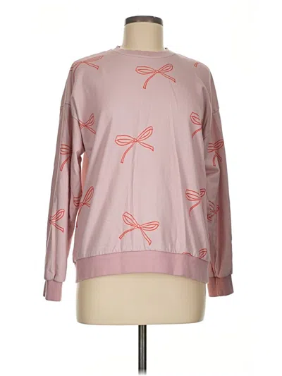 Pre-owned Assorted Brands Sweatshirt In Pink