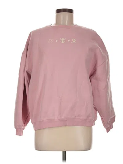 Pre-owned Assorted Brands Sweatshirt In Pink