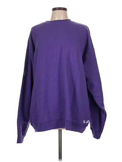Pre-owned Assorted Brands Sweatshirt In Purple