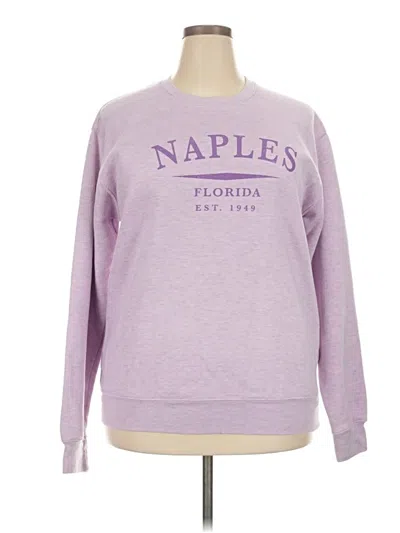 Pre-owned Assorted Brands Sweatshirt In Purple