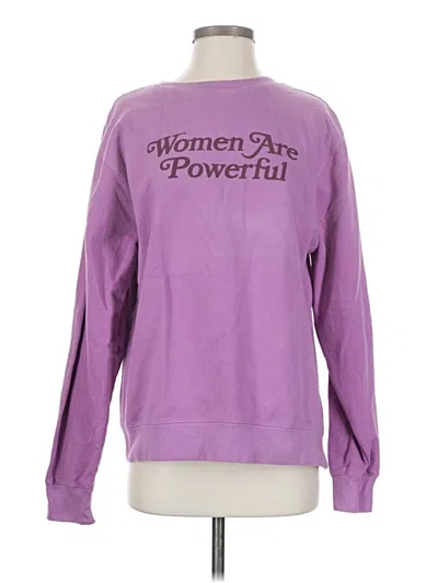 Pre-owned Assorted Brands Sweatshirt In Purple