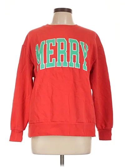 Pre-owned Assorted Brands Sweatshirt In Red