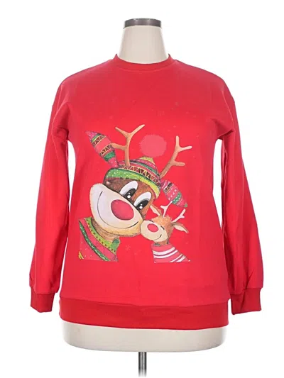 Assorted Brands Sweatshirt In Red