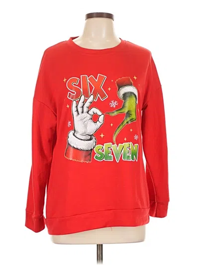 Pre-owned Assorted Brands Sweatshirt In Red