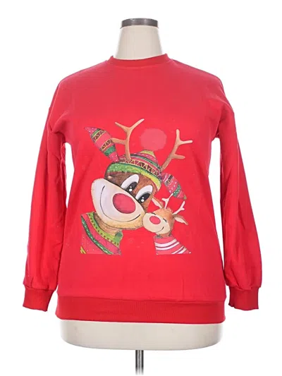Assorted Brands Sweatshirt In Red