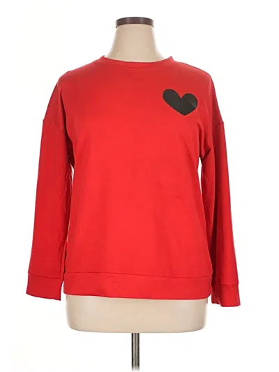 Pre-owned Assorted Brands Sweatshirt In Red