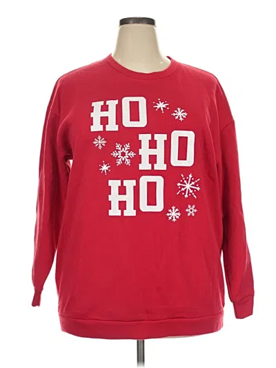 Pre-owned Assorted Brands Sweatshirt In Red
