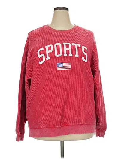 Pre-owned Assorted Brands Sweatshirt In Red