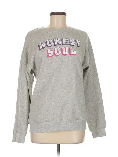 Pre-owned Assorted Brands Sweatshirt In Silver