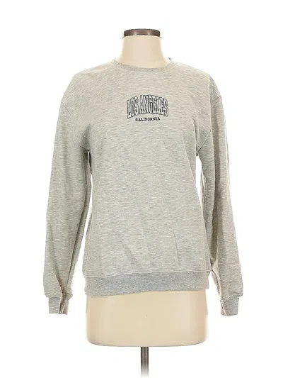 Pre-owned Assorted Brands Sweatshirt In Silver