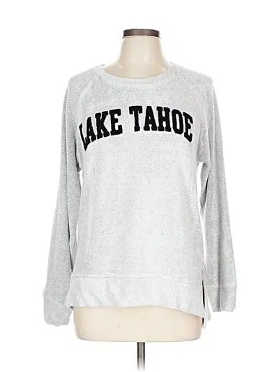 Pre-owned Assorted Brands Sweatshirt In Silver