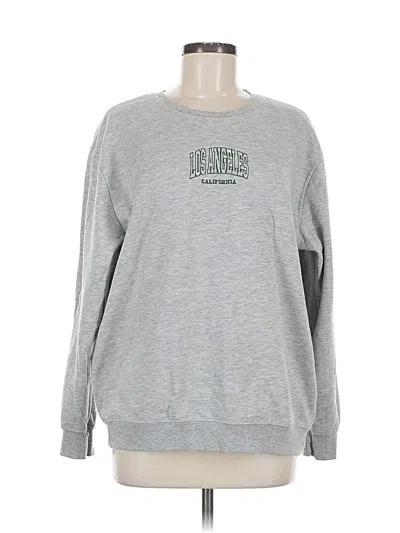 Pre-owned Assorted Brands Sweatshirt In Silver