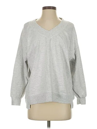Pre-owned Assorted Brands Sweatshirt In Silver