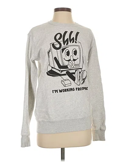 Pre-owned Assorted Brands Sweatshirt In Silver