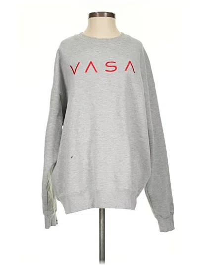 Pre-owned Assorted Brands Sweatshirt In Silver