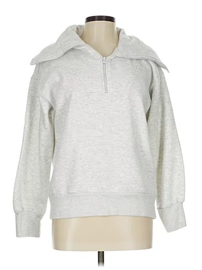 Pre-owned Assorted Brands Sweatshirt In Silver