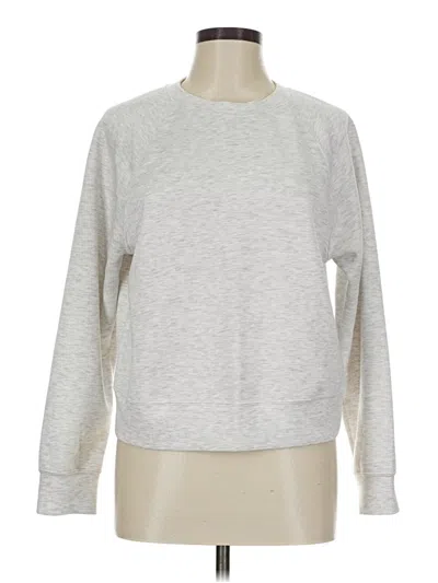 Pre-owned Assorted Brands Sweatshirt In Silver