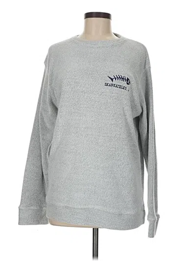 Pre-owned Assorted Brands Sweatshirt In Silver