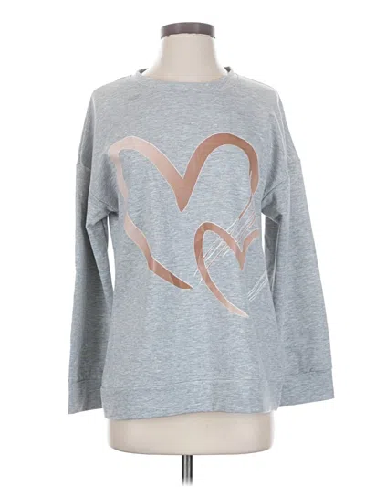 Pre-owned Assorted Brands Sweatshirt In Silver