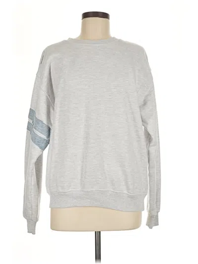 Pre-owned Assorted Brands Sweatshirt In Silver