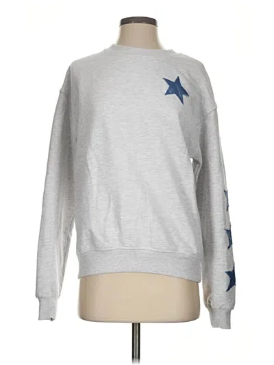 Pre-owned Assorted Brands Sweatshirt In Silver