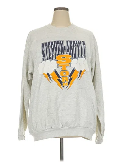 Pre-owned Assorted Brands Sweatshirt In Silver