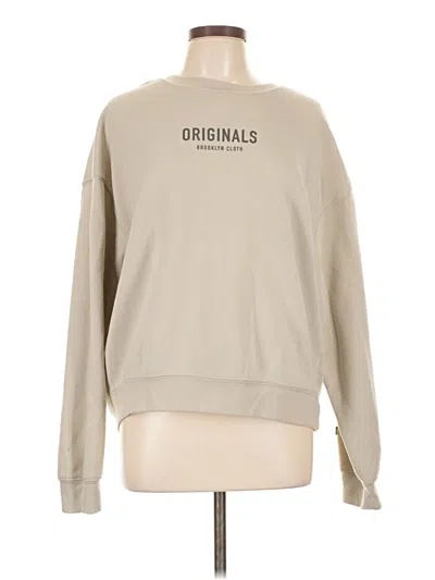 Pre-owned Assorted Brands Sweatshirt In Tan