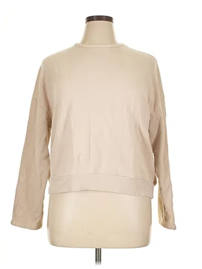 Pre-owned Assorted Brands Sweatshirt In Tan