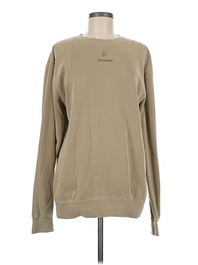 Pre-owned Assorted Brands Sweatshirt In Tan