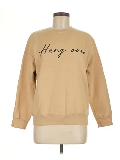 Pre-owned Assorted Brands Sweatshirt In Tan