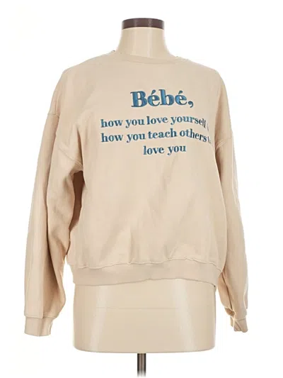 Pre-owned Assorted Brands Sweatshirt In Tan