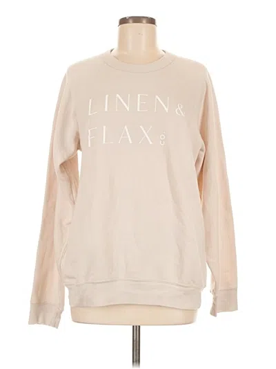 Pre-owned Assorted Brands Sweatshirt In Tan