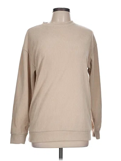 Pre-owned Assorted Brands Sweatshirt In Tan