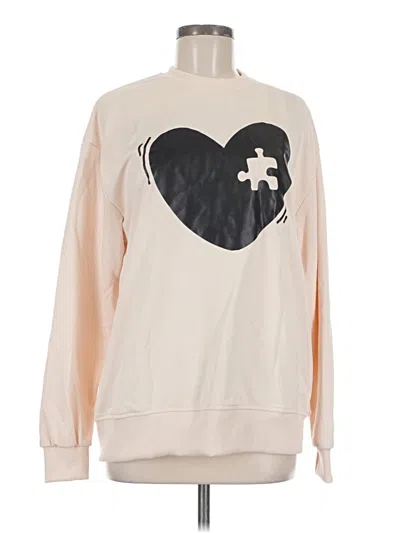 Pre-owned Assorted Brands Sweatshirt In Tan