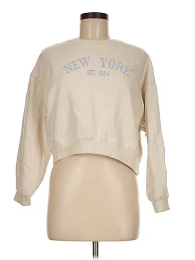Pre-owned Assorted Brands Sweatshirt In Tan