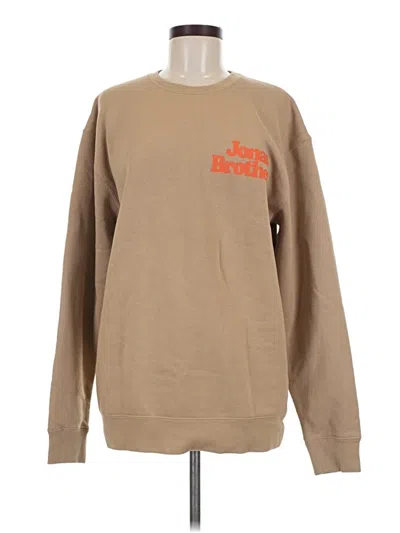 Pre-owned Assorted Brands Sweatshirt In Tan
