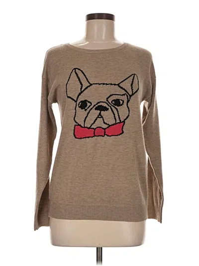 Pre-owned Assorted Brands Sweatshirt In Tan