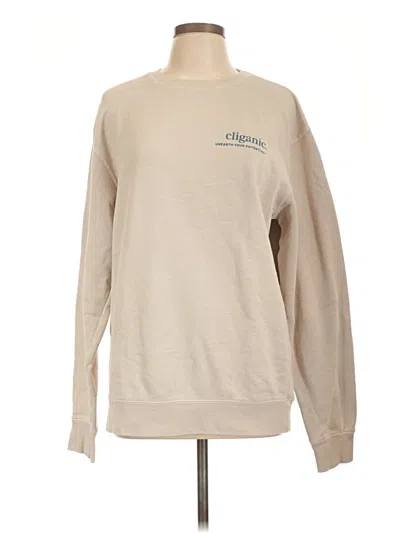 Pre-owned Assorted Brands Sweatshirt In Tan