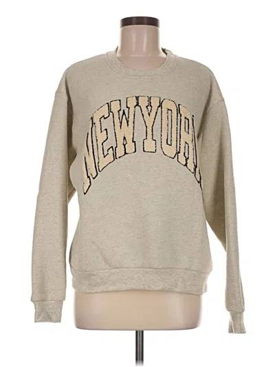 Pre-owned Assorted Brands Sweatshirt In Tan