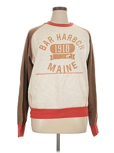 Pre-owned Assorted Brands Sweatshirt In Tan