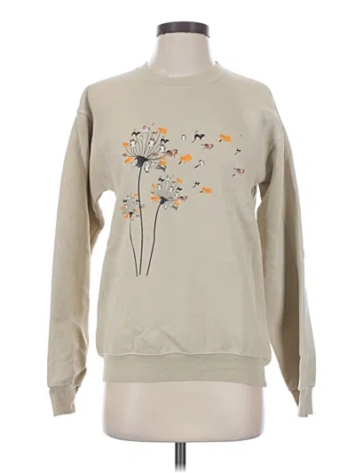 Pre-owned Assorted Brands Sweatshirt In Tan